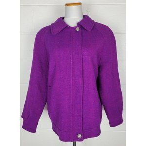 Moriarty‎ Gap of Dunloe Killarney Womens Purple Pink Irish Wool Tweed Jacket M